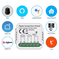 Módulo Inteligente para Puerta de Garaje WiFi/Zigbee con Control por Voz, Temporizador Remoto y Función de Persiana Enrollable