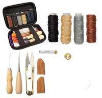 Ensemble d'accessoires de couture fonctionnels, kit d'outils portables avec étui pour la réparation à domicile et les travaux manuels