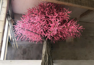 Arbres de cerisier Sakura en fibre de verre résistants aux UV, design personnalisé fait main, haute simulation, pour décoration extérieure de mariage - Product Image 6