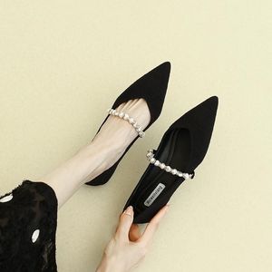 2024 estate nuovo stile scarpe basse francesi <span class=keywords><strong>Chic</strong></span> ed eleganti scarpe basse stile bambola coreana Slip-On piatte per le calzature di primavera - Product Image 1