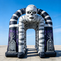 Arche gonflable personnalisée pour Halloween, tente tunnel décorative pour festival, entrée d'événement festif, arche gonflée pour accessoire de scène