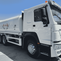Camión Cisterna de Agua de Segunda Mano de 20 CBM, Camión de Riego HOWO 371 para Lavado de Carreteras