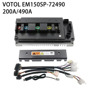 בקר מהירות גלי סינוס ללא מברשות VOTOL EM150SP EM150 72490 <span class=keywords><strong>DC</strong></span> 200A/300A לציוד חשמלי - Product Image 2