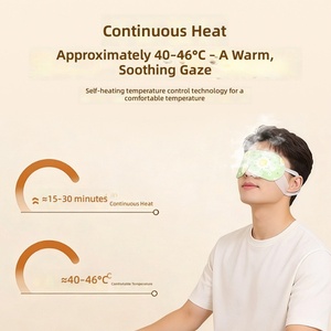 Masques oculaires à vapeur, compresses chaudes jetables en tissu non tissé, patchs de soin des <span class=keywords><strong>yeux</strong></span>, masque oculaire à vapeur à chaleur continue - Product Image 6