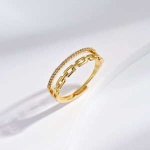 custom plata 925 sterling <b>Silver</b> Geometric Minimalist <b>ring</b> fashion yellow gold plated <b>stacking</b> hip hop adjustable women <b>rings</b> - Product Image 1