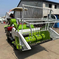 Moissonneuse-batteuse mini sur chenilles haute productivité pour céréales, riz et blé – Machine agricole chinoise en promotion