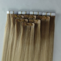 Usine avec 20 ans d'expérience, vente en gros d'extensions de cheveux vierges bruts à bandes adhésives, couleur claire, tissage à bandes, extensions de cheveux humains Remy à bandes adhésives