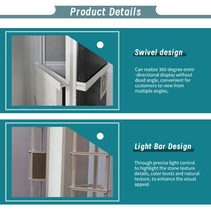 Hot Sale 360 Drehst änder Boden Display Stand Rack Marmor Steinplatte Ausstellung Quarz Stein Display Stand - Product Image 3