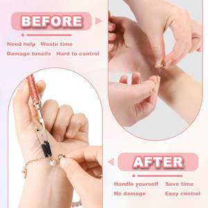 Herramienta para Colocar Cierres de Pulseras, Herramienta para Colocar Pulseras en Si Mismo con Punta de Goma, Equipo de Fijación Rápida para Joyería - Product Image 3
