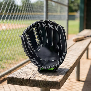 Gants de baseball à doigts entiers pour premier lanceur, en cuir, unisexe, pour gaucher, avec sangle de poignet réglable, pour usage décontracté en extérieur, faible MOQ - Product Image 3