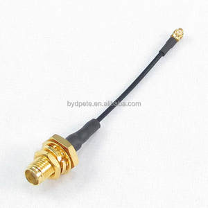 UFL IPXメス防水SMAメスバルクヘッド同軸RF 50オームケーブルカスタマイズ可能な長さ5cm-500cm通信ケーブル - Product Image 1