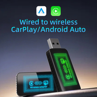 Dongle sans fil 2-en-1 CarPlay et Android Auto Plug & Play, WiFi 4, BT4.2, design discret pour système multimédia automobile – Prix usine