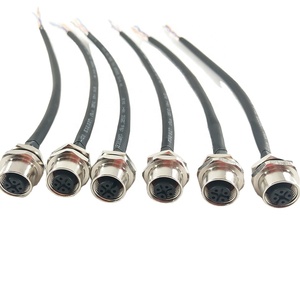 Ổ Cắm Mặt Bích Nam Và Nữ M8 Đầu Nối 3PIN 4PIN Đầu Nối Với Đầu Nối RJ45 - Product Image 1