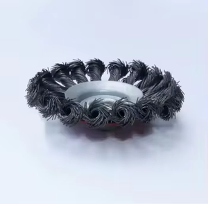 मुट्ठी भर स्टील वायर ब्रश के लिए तार ब्रश कटर बेवेल टिकाऊ तार ब्रश अखरोट के साथ - Product Image 3