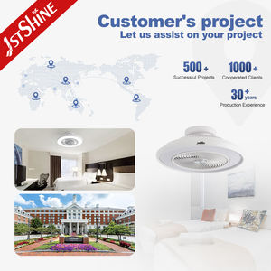 1stshine ventilateur <span class=keywords><strong>de</strong></span> <span class=keywords><strong>plafond</strong></span> led blanc encastré protection des yeux éclairage LED ventilateur <span class=keywords><strong>de</strong></span> <span class=keywords><strong>plafond</strong></span> avec télécommande - Product Image 5