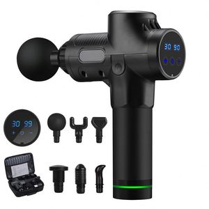 Pistola de Masaje Muscular Eléctrica Profesional de Tejido Profundo con Pantalla LCD de 30 Velocidades, Compatible con Múltiples Cabezales, para Recuperación Física - Product Image 1