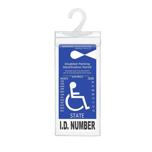 Porta Permiso para Automóvil, Porta Permiso de Estacionamiento para <span class=keywords><strong>Discapacitados</strong></span> Ultra Transparente, Porta Permiso Impermeable con Protector de Tarjeta - Product Image 3