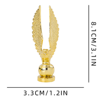 Meilleure vente exquise figurine en forme d'aigle en plastique doré trophée accessoires GZ81