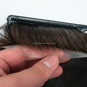 Toupee de Cabello Humano Natural de la India, Duradero, de Múltiples Tamaños, Directo de Fábrica, para Hombres, con Base de Piel Fina, Sistemas Capilares Masculinos, 8*10 Clips, Proveedor Líder - Product Image 3