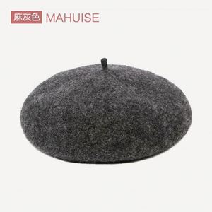 Béret en Laine 100% Personnalisé avec Logo Brodé, Couleurs Unies, Vente en Gros, Pas Cher, pour Plage, Sports, Pêche, Fête, Ski, Adulte Femme, Faible MOQ - Product Image 4