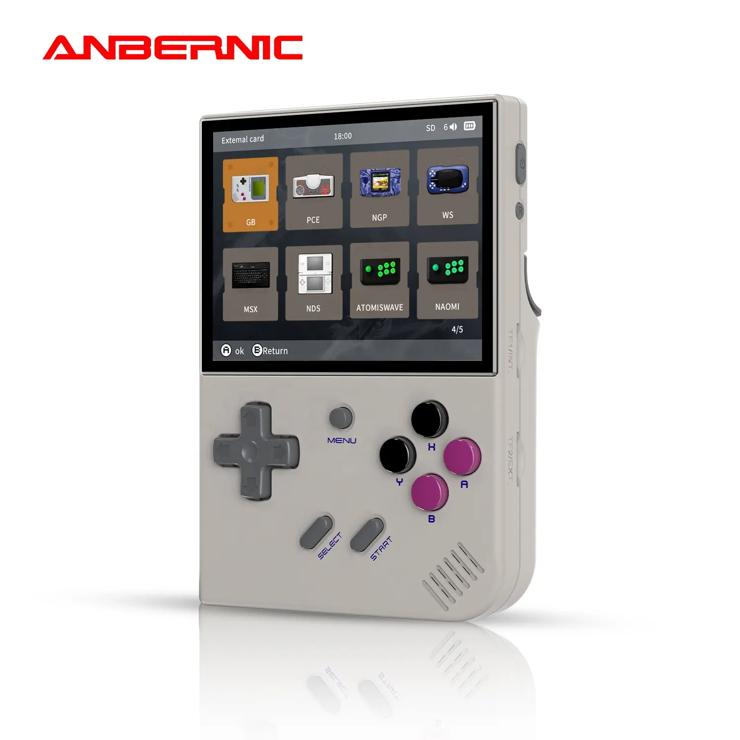 ANBERNIC RG35XX Plus tragbare Spielkonsolen Mini-Spielkonsole Unterstützung PSP PS1 Tragbare Spielkonsolen Dauer 8 Stunden