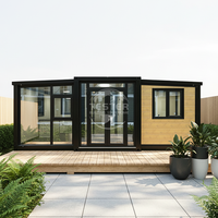 Maison conteneur extensible 20 pieds 40 pieds, 3 chambres, petite maison préfabriquée, structure en acier, design moderne, certifiée SAA