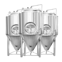 Réservoir de fermentation de vin d'équipement de brasserie 200L réservoir de fermenteur de bière conique à double enveloppe d'acier inoxydable