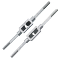 Kit complet de 8 supports de tarauds métriques M3-M12 avec clé à molette réglable pour réparation manuelle des filetages