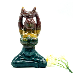 Venta al por mayor de alta calidad océano jaspe <span class=keywords><strong>Madre</strong></span> Tierra cristales <span class=keywords><strong>madre</strong></span> diosa de la tierra escultura para Decoración - Product Image 1