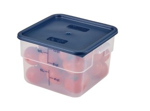 Comercial hecho en La India Calidad Premium CAMBRO SFC12453 CAMSQUARES Contenedor de almacenamiento de alimentos de polietileno cuadrado azul Solo tapa - Product Image 3