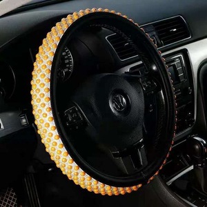 Accesorios de coche a la moda para mujer, cubierta de rueda de conducción universal ostentosa para verano, venta al por mayor - Product Image 4