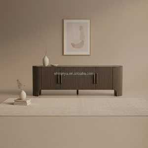 MYHOME 2026 Mueble para TV de Madera Maciza de Roble de Lujo con Superficie de Mármol, Estilo Moderno y Antiguo para Sala de Estar o Dormitorio - Product Image 2