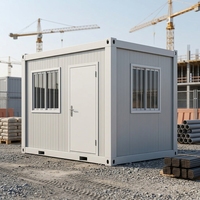 Maison préfabriquée en acier, cabine modulaire préfabriquée, maison portable pour bureau sur chantier, logements