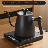 Bouilloire électrique intelligente en acier inoxydable à bec de cygne pour café et thé