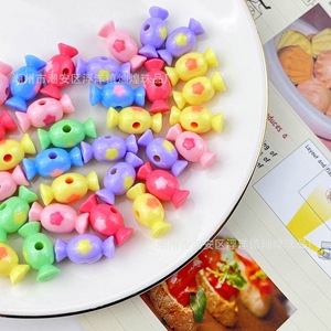 Color-<b>Blocked</b> Candy Acrylic Beads Mixed <b>Shapes</b> For Jewelry Making - Product Image 1