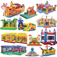 Aire de jeux gonflable pour videur, château gonflable, maison de rebond commerciale, toboggan gonflable pour château avec piscine
