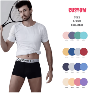Production rapide de sous-vêtements pour hommes, shorts pour hommes de haute qualité avec grande poche, logo personnalisé, tailles variées, boxers pour hommes - Product Image 3