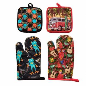 Custom Christmas Oven Mitts and Pot Holder Sets for Holiday <b>Cooking</b> Corporate <b>Gifts</b> - Product Image 3