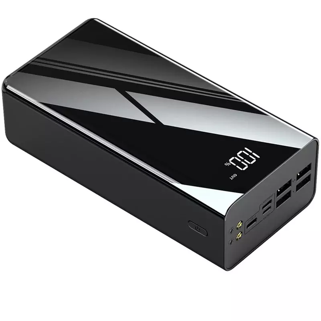 50000mAh High Capacity Ultra Slim Fast Charging Power Bank with Micro USB Input Dual LED Lights Portable Charger