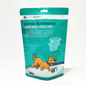 Customized And Printed Plastic Dog Food Bag Pet Food Heavy Zipper Bag
