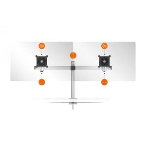 DURABLE - 5085-23 Bras de moniteur pour 2 moniteurs avec pince-EAN 4005546998404 PORTE-TABLETTE POUR ÉQUIPEMENT DE BUREAU - Product Image 1