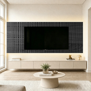 Pannelli Murali 3D Testurizzati per Sfondo TV, Rivestimento Decorativo Moderno con Motivo Intrecciato per Decorazione Interna della Camera da Letto - Product Image 1