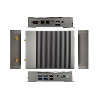 Mini PC industriel intégré EVUC, PC sans ventilateur, Intel 12e génération 4 cœurs N100 avec Win10 11 Linux Os Ordinateur personnel de bureau