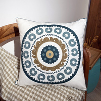 Usine multi-conception pastorale rétro petite broderie fraîche jeter oreiller canapé housse de coussin