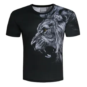 thời trang mang nhãn hiệu t áo sơ mi nam Suppliers-2021 Mới Thời Trang 3d Lion In Thiết Kế Áo Thun Mùa Hè Sành Điệu Áo Thun Nam Thương Hiệu Áo Thun