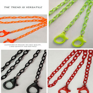 Bracelet pour lunettes, en acrylique coloré, porte-chaîne de 7.5mm, 5 pièces - Product Image 6