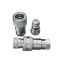 Raccords rapides hydrauliques NPT ISO7241-A mâle/femelle pour tuyaux de 1/2, 3/4 et 1 pouce – Connexions hydrauliques à déconnexion rapide Push-Pull