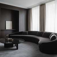 Tapicería tela terciopelo ad cuero sofá conjunto muebles sala de estar muebles sofá egipcio italiano tela sofá
