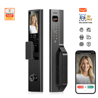 Serrure intelligente TUYA, ensemble complet, poignée de porte électronique, cylindre de serrure avec empreinte digitale et mot de passe, application, adaptée pour la maison et l'hôtel
