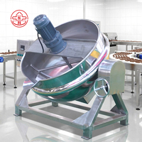 Chaudière industrielle à double enveloppe en acier inoxydable 304 de qualité alimentaire, à agitation électrique, haute efficacité, 50L-500L, personnalisable
